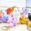 10 Color In Stock 2-Tones Cute Bell keychain String Keyring Key Holder Promotional Bell Gift