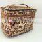 New Designer Snake Skin Gold pu Cosmetic Bag