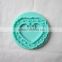 Food grade Dia.7.5cm silicone cookie stamp in heart design