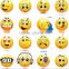 mix smile face tattoo emojis sticker temporary emoji sheet