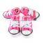 4Pcs Casual Non-slip Pet Rubber Boots Lace-up Dog Puppy Sneaker Canvas Sport Shoes