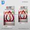 hot sale table countertop cardboard cosmetic display stand with hooks