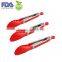 silicone ice tongs, bread tongs, non-stick and colorful food tongs