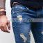 Artistic Skinny Cut Damage Mid Blue Jeans (LOTG002)