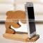 Customized wood cell phone accessory display stand