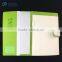 leather folder for interview with custom logo embossing 2 hole display folder