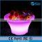 rechargeabale 16 color change decorative led garden flower pot,led light up flower pot
