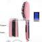 Steam negative ion magic fabric hair comb straightener Automatic Styling Spray LCD