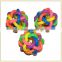 Pet Toys Plastic Rainbow Balls with Bell Cat Dog
