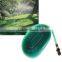 Garden grass borders flat soaker hose irrigation