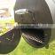 Smokeless Charcoal bbq grill with smoker stack trolley Barbecue factory