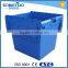 Heavy duty plastic box used for turnover, custom plastic turover box