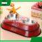 pet accessories eco anti slip stainless steel double cat dog pet feeder water food bowl