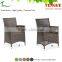 Outdoor furniture syntheric wicker armrest dining chair