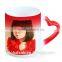 Sublimation Red Heart handle color changing Mug