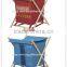 X-Frame Wood Folding Laundy Hamper Wooden Frame with Canvas Bag Foldable Laundy Basket