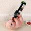 Resin pig shaped funny animal wine bottle holders