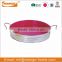 Galvanized steel metal rectangle food serving tray