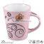 ceramic new design stoneware coffee mug with spoon