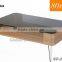 Home Furniture Mdf Modern Wooden Glass Coffee Table