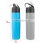 2017 New Squeeze Foldable Leak Proof Reusable Unbreakable Silicone Collapsible Water Bottle
