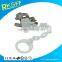 die casting zinc alloy material baby pacifier clip plus plastic chain