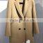 Ladies handle long style 100% Wool coat for Sring and Fall