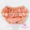 Newborn Baby Diaper Cover Pants Peach Gold polka dot Baby Bloomer