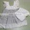 New Coming Baby Clothes Outfit Baby Girls Soild Lace Ruffle Dress Short Design 2 Pieces Children Set