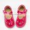 Manufacture 2016 New Arrival OEM Custom Leather Cute Newborn Squeaky Shoes Baby Girl Sandals