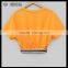 New Arrival Orange Round Collar Girls Sport T Shirt