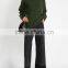 High Quality Custom High Neck Green Sweater Women 2017