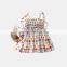 Sleeveless kid girl dress girl boutique dress