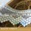 Water Soluble Cotton Lace Trim Pom Pom Lace Polka Dot Lace for DIY Garment Accessories