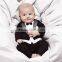 China supplier gentleman long sleeve baby romper