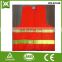 factory polyester fabric mesh /solid knit tape reflective warning vis safety vest