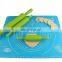 Food grade small size 23cm length plastic handle silicone rolling pins for pastry, bread, dumpling making