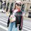 Fashion Sheep Leather Coat Ladies Long Sleeve Warm Italian Leather Coats