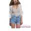 New Style Off White Sheer Rose Lace Cover Up Beach Dresses Wholesale