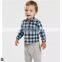 T-BSS007 Boys Unique Dress Heavy Cotton Flannel Gentleman Shirt