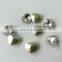 Point back with real silver Crystal Transparent stone for decorative