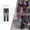 Custom man straight Skinny Biker ripped men denim jeans street wear stretch zipper side of leg pant