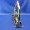 UAE flag and falcon design metal plaque, UAE 45th metal falcon trophy