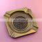Square with rounded corners plating bronze injection processing ashtray wholesale