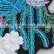 Hotest embroidery leaves with pearl flower patch