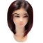 Indian Bouncy And Soft 14 Inch Natural Black Full Lace Human Hair Wigs Long Lasting