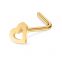 Amazon sells hot titanium steel heart-shaped nose studs, stainless steel jewelry stud manufacturers, direct wholesale