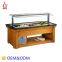 Salad Bar Refrigerated Counter top Marble Island Chiller For buffet