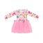 New Arrival Ostrich And Plant Lovely Girls Dress Accessary Baby Girl Clothes For Party Wear