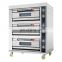 CE certificate approved HGB-60D stainless steel exterior and interior Electric 3 deck 6 trays Deck Oven